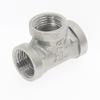 1-Piece Stainless Steel DN15 1/2" Female/Male Thread Tee Fitting Adapter Coupler (FFF) view 1