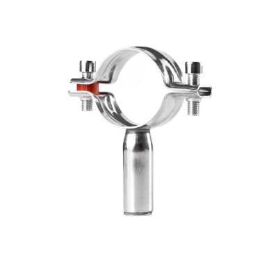 304 Stainless Steel Internally Threaded Pipe Bracket Nut, Gas Pipeline Fixing Clamp, M8 Female Thread (57 mm Inner Diameter)