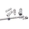 304 Stainless Steel Double-Ferrule Tube Fitting Connector for 3, 4, 6, 8, 10, and 12 mm; 1/8, 1/4, 3/8, and 1/2 in OD Pipe (4 mm) view 2