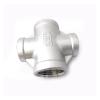 304 Stainless Steel 4-Way Cross Pipe Fitting Adapter, Female Thread, 1/2" to 1-1/2" view 1
