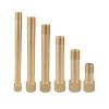 1-Piece M10 M12 M14 1/8" 1/4" Female-to-Male Brass Long Nipple Pipe Fitting Adapter Coupler Connector for Water (BSP1I4-M12X1.75 L125_INSIDE TO OUTSIDE) view 1