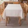 FYDZ Solid-Colored PVC Tablecloth, White, 150 x 200 cm view 1