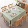 FYDZ Solid-Colored PVC Tablecloth, White, 150 x 200 cm view 3