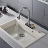 Pull-Out Kitchen Faucet with Waterfall Spout, 3 Spray Functions, Black view 3