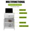 Modern Reception Desk for Supermarkets, Convenience Stores, Beauty Salons and Clothing Stores, Cashier Counter for Bars, Light Gray, 60 cm Desk view 4
