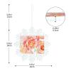 Peach Peony Snowflake Christmas Tree Ornament view 4