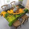 AUBKFELD Rectangular Sunflower and Butterfly Tablecloth, 140 x 90 cm view 2