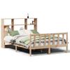 NQJIBUE Home Garden Bookcase Bed without Mattress 160x200 cm Solid Pine view 2