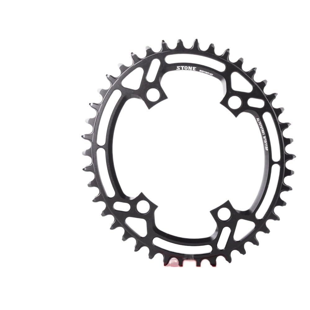HESHUWEN Oval Chainring 110 BCD, 36/38/42/44/46/48/50/54/56/58/60T, Road Bike MTB, 9/10/11/12-Speed, 38T (52T)