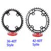 HESHUWEN Oval Chainring 110 BCD, 36/38/42/44/46/48/50/54/56/58/60T, Road Bike MTB, 9/10/11/12-Speed, 38T (52T) view 2