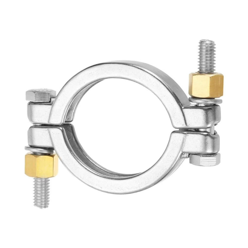1pc High-Pressure Tri-Clamp, 304 Stainless Steel, 0.5/1.5/2/3/4/6/8 in