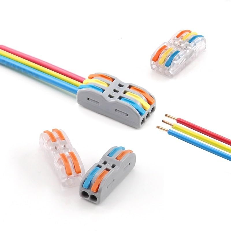 EKFBQBGW Quick Compact Push-In Wire Connector Terminal Block for LED Strip Lighting (423 W, One Size)