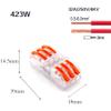 EKFBQBGW Quick Compact Push-In Wire Connector Terminal Block for LED Strip Lighting (423 W, One Size) view 2