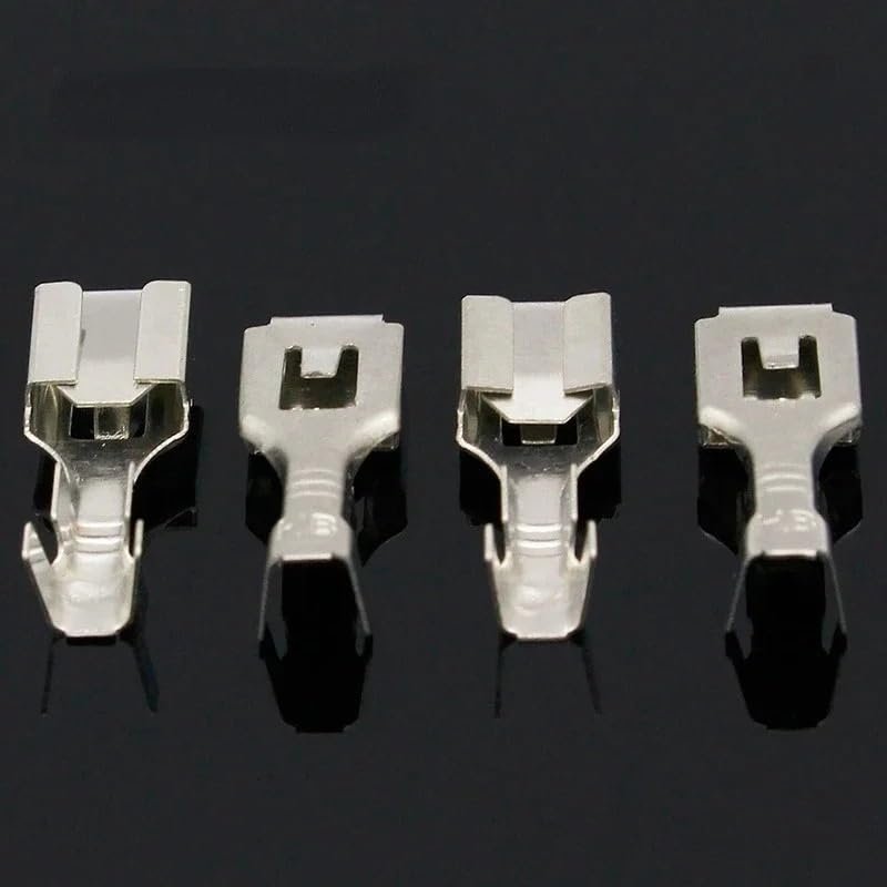 EKFBQBGW Crimp Terminal Female Spade Cable Wire Terminals for 6.3 mm Connectors