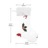Amooorous Cute Red Christmas Stockings with Plush Cuffs view 2