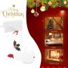 Amooorous Cute Red Christmas Stockings with Plush Cuffs view 4