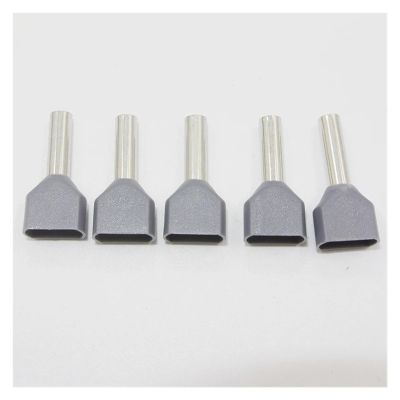 EKFBQBGW 1,000-Piece TE0508 TE1508 TE7508 Double-Entry Twin Cord Wire Insulated Ferrule Crimp Terminals (Blue, TE2510)