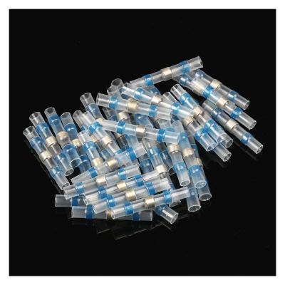 EKFBQBGW 120/60-Piece Solder Seal Heat-Shrink Butt Connectors, Insulated Wire Terminals (60 Pieces)