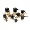 2-Way Direct-Acting Solenoid Valve, Brass, Normally Closed, for Water, Oil, and Gas, 1/8 in, 1/4 in, 1/2 in, 1 in, or 2 in, 12V/24V/110V/220V, AUOQKQUT (3/8 in, NPT, 110 VAC) view 2