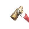 AUOQKQUT Brass Barbed Ball Valve, 10 mm Hose Barb, G1/2 Male Thread view 2