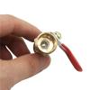 AUOQKQUT Brass Barbed Ball Valve, 10 mm Hose Barb, G1/2 Male Thread view 3