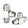 1-Piece Pneumatic Fitting PE4/6/8/10/12/14/16 Quick-Twist Tee, Copper, Nickel-Plated, High-Voltage Lock Female Connector EKFBQBGW (KL-PE6) view 4
