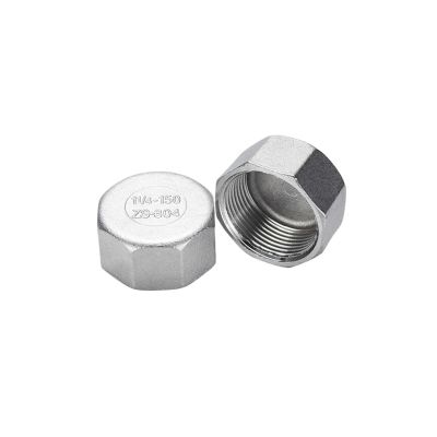 304 Stainless Steel Hexagonal Pipe Cap, Female Thread, AUOQKQUT (304 DN6)
