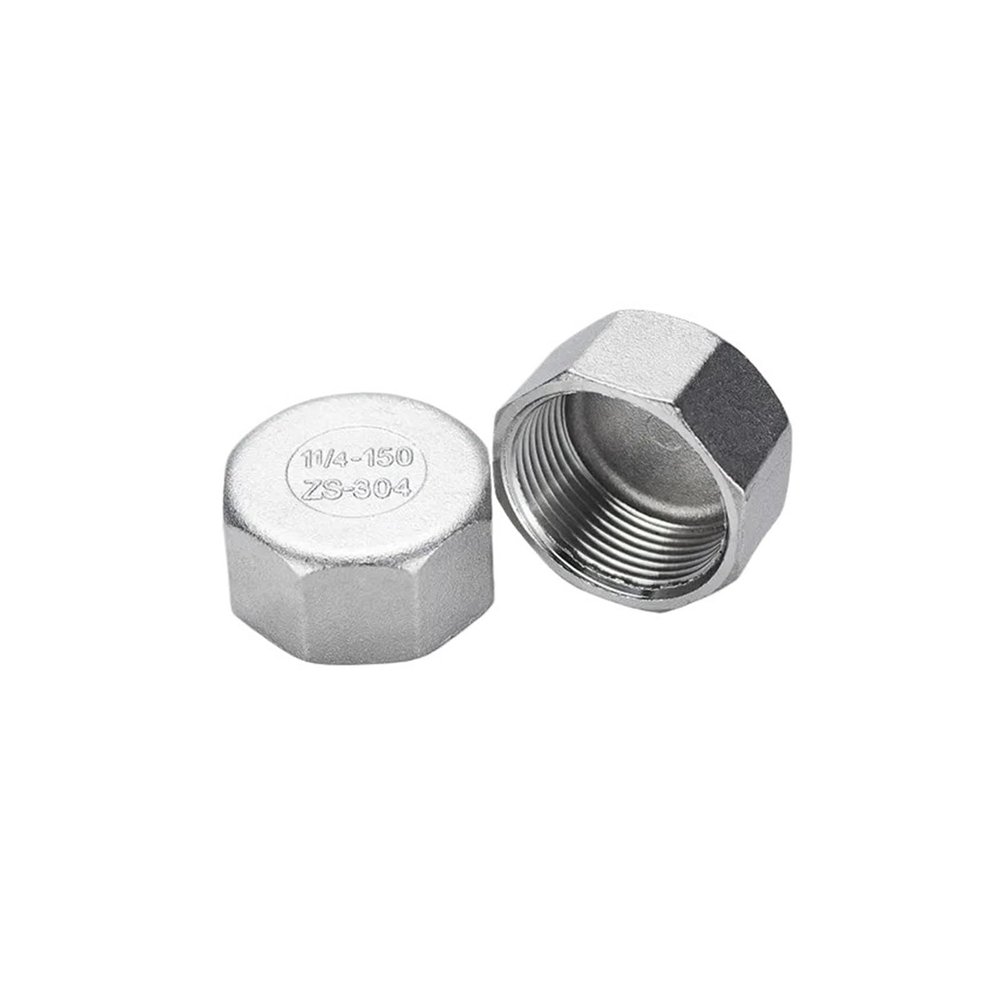 304 Stainless Steel Hexagonal Pipe Cap, Female Thread, AUOQKQUT (304 DN6)