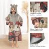 bergroe Rabbit Hooded Blanket for Kids and Adults view 4