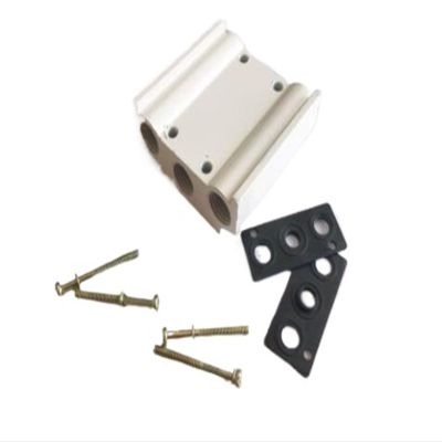 100M-2F Solenoid Valve Manifold with Screws and Rubber, 2-Station Base Board for 4V110/4A110 EKFBQBGW