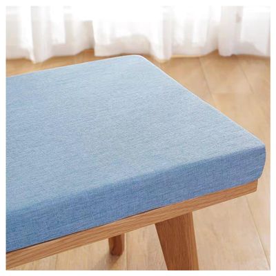 Outdoor Bench Cushion, 5 cm Thick, Removable Cover (Light Blue, 60 x 45 cm)