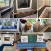 Outdoor Bench Cushion, 5 cm Thick, Removable Cover (Light Blue, 60 x 45 cm) view 2