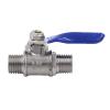 6 mm/8 mm/10 mm/12 mm Hose Barb × 1/4 in/3/8 in/1/2 in Female/Male Thread Two-Way Brass Pneumatic Ball Valve for Air Compressors, AUOQKQUT (BSP1I4 Male to 12 mm) view 1