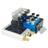 Pneumatic 4V210-08 Solenoid Valve Manifold Base, Multi-Way Fitting, 3 Stations, 8 mm–6 mm Hose, AC 220 V view 2