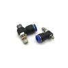 Pneumatic Speed Flow Controller, 8 mm/6 mm/10 mm/12 mm OD Hose Tube, 1/4 in/1/8 in/3/8 in/1/2 in Male Thread, Airflow Limit Valve Quick Fitting AUOQKQUT (SL8-03) view 1
