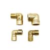 1-Piece Brass Female-to-Male Threaded Elbow Pipe Fitting Adapter, 1/8" to 4" view 1