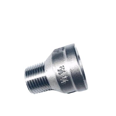 304 Stainless Steel Pipe Fitting, 3/4" Female to 1/2" Male Reducer Coupler