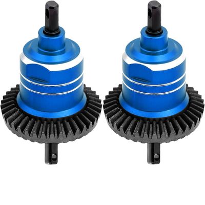 2-Pack Front and Rear Differentials, #45 Steel, for Traxxas 1/10, Blue