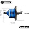 2-Pack Front and Rear Differentials, #45 Steel, for Traxxas 1/10, Blue view 2
