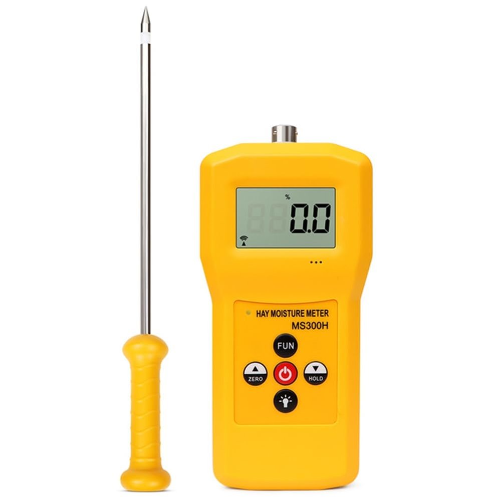 Begchy MS300H Portable Hay Moisture Meter with Probe for Hay Bales, Grain Straw, Forage Grass, and Leymus chinensis