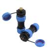 XIAOCLI SP17 IP68 Waterproof Aviation Cable Connector, Male/Female, 2/3/4/5/7/9/10 Pins, Solder Type (SP17-2L) view 2
