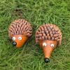 Hedgehog Garden Statues, Resin Valentine's Day Cartoon Couple Figures, Outdoor Path Decor view 2