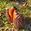 Hedgehog Garden Statues, Resin Valentine's Day Cartoon Couple Figures, Outdoor Path Decor view 4