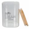 Villa d'Este Home Tivoli Victionary 1 L Glass Coffee Canister with Bamboo Lid view 3