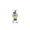 5-Piece Garden Irrigation Quick-Connector Set, 4/6/8/10/12 mm Straight Bulkhead Fittings view 2