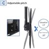 HynJGih TV Wall Mount and Ceiling Mount, Height-Adjustable Dual-Pole Single-Screen Mount, Fits 60–100-Inch Low-Profile TVs, for TVs with a 26-Inch Screen Diagonal view 4