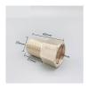 1-Pc Brass Fitting, 1/2 in Male-to-Female Straight Coupler, 40 mm Length view 2