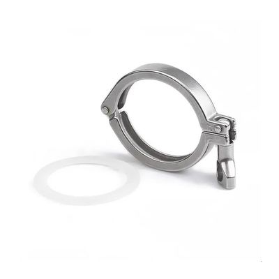 1.5-Inch Tri-Clamp Clamps for Ferrules, Mid-Type Ferrule Flanges, and Fittings, 304 Stainless Steel
