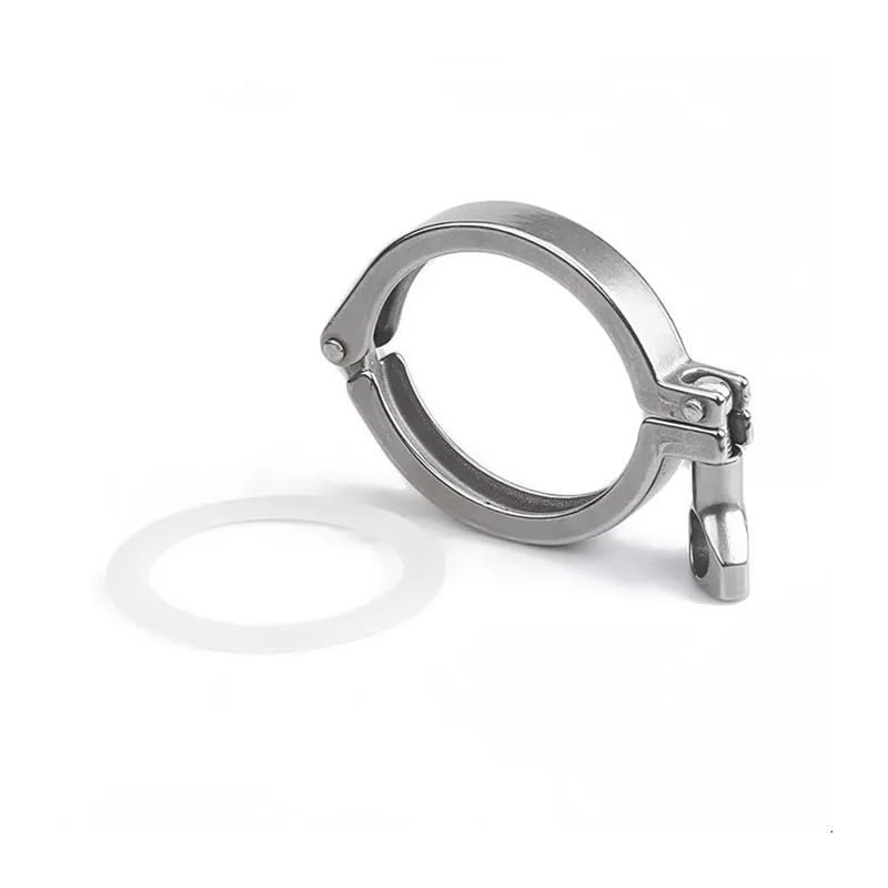 1.5-Inch Tri-Clamp Clamps for Ferrules, Mid-Type Ferrule Flanges, and Fittings, 304 Stainless Steel