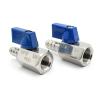 SS304 Stainless Steel Female-Thread Ball Valve with Hose Tail, 3/8 in × 7 mm, 87 g view 3